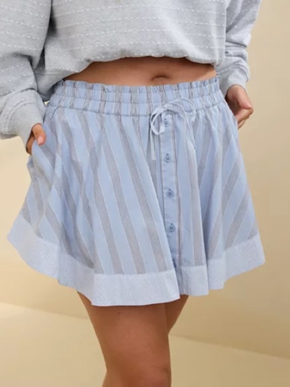 NWT XS Boxer Skirt AERIE Shorts 100% Cotton Extra Small Skorts New 0 2 Athletic - Picture 5 of 8